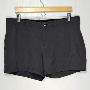 Patagonia Happy Hike Shorts Womens 12 Dark Grey Charcoal Stretch Hiking Outdoor